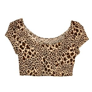 SWELL Leopard Print Crop Top